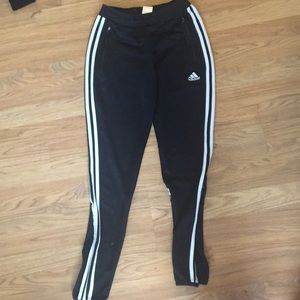 Adidas black striped pants